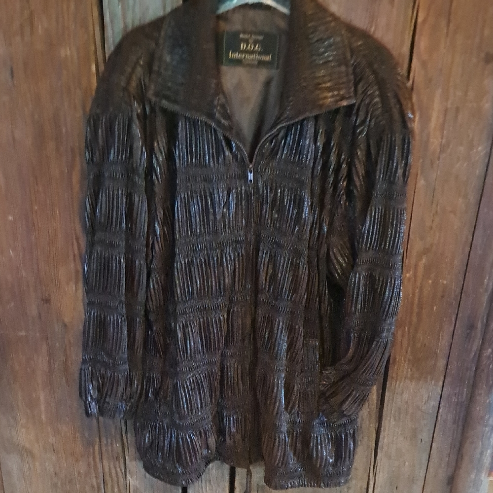 D.O.G. International Germany, Brown Lightweight Silk Polyester Jacket